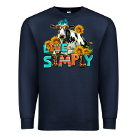 Navy live simply Premium Sweatshirt - AdoDesignShop