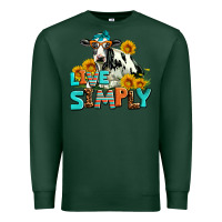 Sports Green live simply Premium Sweatshirt - AdoDesignShop