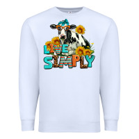 White live simply Premium Sweatshirt - AdoDesignShop