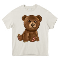 Cream bear Heavy Core Tee - texasbilliewilder