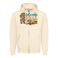 Sandshell welcome fall gnome Zipper Hoodie - BarkalooDesign