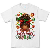 White santa's favorite nurse afro messy bun Premium Tee - texasbilliewilder