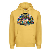 Antique Gold happy easter rainbow Premium Hoodie - CowhideDigitalArt