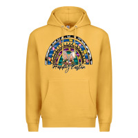 Mustard happy easter rainbow Premium Hoodie - CowhideDigitalArt