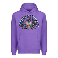 Purple happy easter rainbow Premium Hoodie - CowhideDigitalArt
