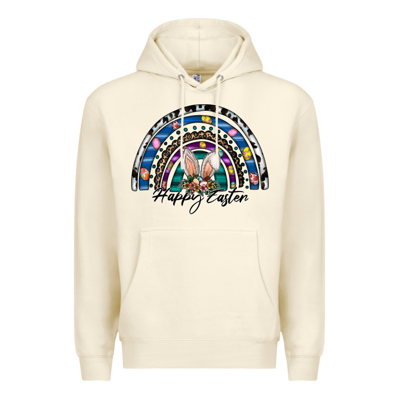 Happy Easter Rainbow Premium Hoodie by CowhideDigitalArt | Teevron