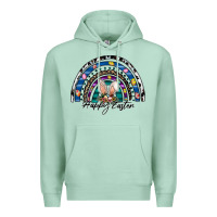 Seafoam happy easter rainbow Premium Hoodie - CowhideDigitalArt