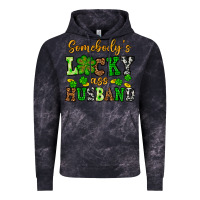 Cloud Black St. Patrick's Somebody's lucky as husband Vintage Hoodie - OliviaCreatesArt
