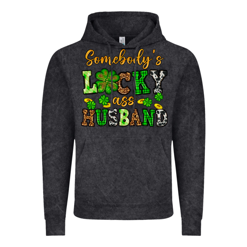 St. Patrick's Somebody's Lucky As Husband Vintage Hoodie by OliviaCreatesArt | Teevron