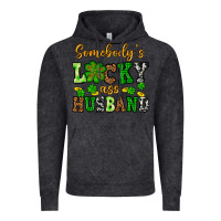 Vintage Black St. Patrick's Somebody's lucky as husband Vintage Hoodie - OliviaCreatesArt