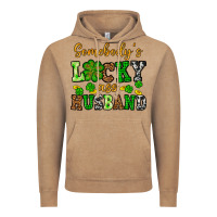 Vintage Coffee St. Patrick's Somebody's lucky as husband Vintage Hoodie - OliviaCreatesArt