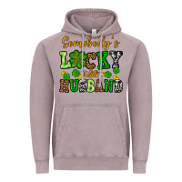Vintage Zinc St. Patrick's Somebody's lucky as husband Vintage Hoodie - OliviaCreatesArt