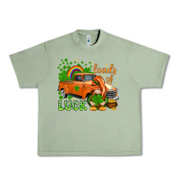 Oil Green St. Patrick's Loads of luck with gnome Urban Heavy Tee - HowdyJamesFarm