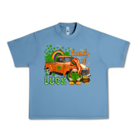 Pebble Blue St. Patrick's Loads of luck with gnome Urban Heavy Tee - HowdyJamesFarm