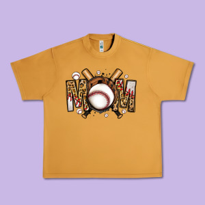 Baseball Mom Urban Heavy Tee Designed By Jasminsmagicworld