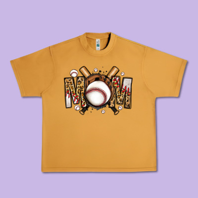 Baseball Mom Urban Heavy Tee Designed By Jasminsmagicworld