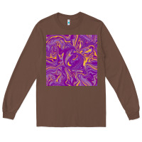 Chestnut Abstract Mardi Gras Seamless Pattern Long Sleeve Tee - FaDigitalArtStudio