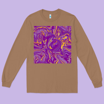 Abstract Mardi Gras Seamless Pattern Long Sleeve Tee Designed By Fadigitalartstudio