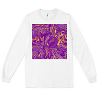 White Abstract Mardi Gras Seamless Pattern Long Sleeve Tee - FaDigitalArtStudio