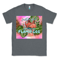 Charcoal Heather just a girl who loves flamingo Classic Tee - TumblerDesignByShophia