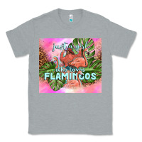 Heather Grey just a girl who loves flamingo Classic Tee - TumblerDesignByShophia