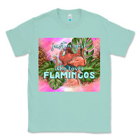 Seafoam just a girl who loves flamingo Classic Tee - TumblerDesignByShophia