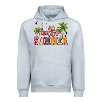Heather Grey hello summer Urban Hoodie - JahusDesignShop