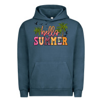 Pigment Midnight Navy hello summer Urban Hoodie - JahusDesignShop