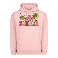 Pigment Salmon hello summer Urban Hoodie - JahusDesignShop
