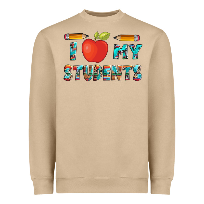 I Love My Students With Pen And Heavyweight Sweatshirt by Artiststas | Teevron