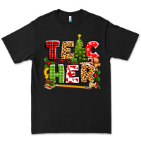 Black teacher christmas Premium Tee - texasbilliewilder