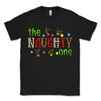 Black The Naughty One Christmas Classic Tee - Artiststas