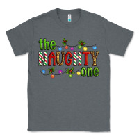 Charcoal Heather The Naughty One Christmas Classic Tee - Artiststas