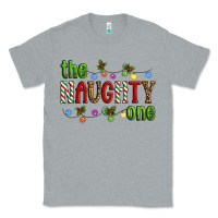Heather Grey The Naughty One Christmas Classic Tee - Artiststas