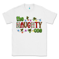 White The Naughty One Christmas Classic Tee - Artiststas