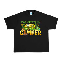 Black Happy St. Patrick's Day camper Urban Heavy Tee - HowdyJamesFarm