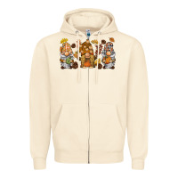 Sandshell fall gnomies Zipper Hoodie - BarkalooDesign
