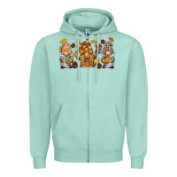 Seafoam fall gnomies Zipper Hoodie - BarkalooDesign