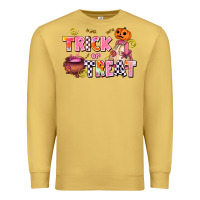 Antique Gold trıck or treat Premium Sweatshirt - AdoDesignShop