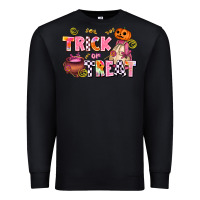 Black trıck or treat Premium Sweatshirt - AdoDesignShop