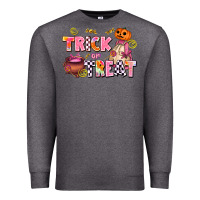 Charcoal Heather trıck or treat Premium Sweatshirt - AdoDesignShop