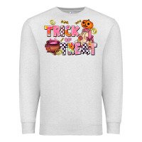 Oatmeal Heather trıck or treat Premium Sweatshirt - AdoDesignShop