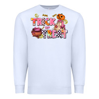 White trıck or treat Premium Sweatshirt - AdoDesignShop