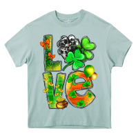 Arona st.patrick love with clover Heavy Core Tee - NancyCooperArtShop