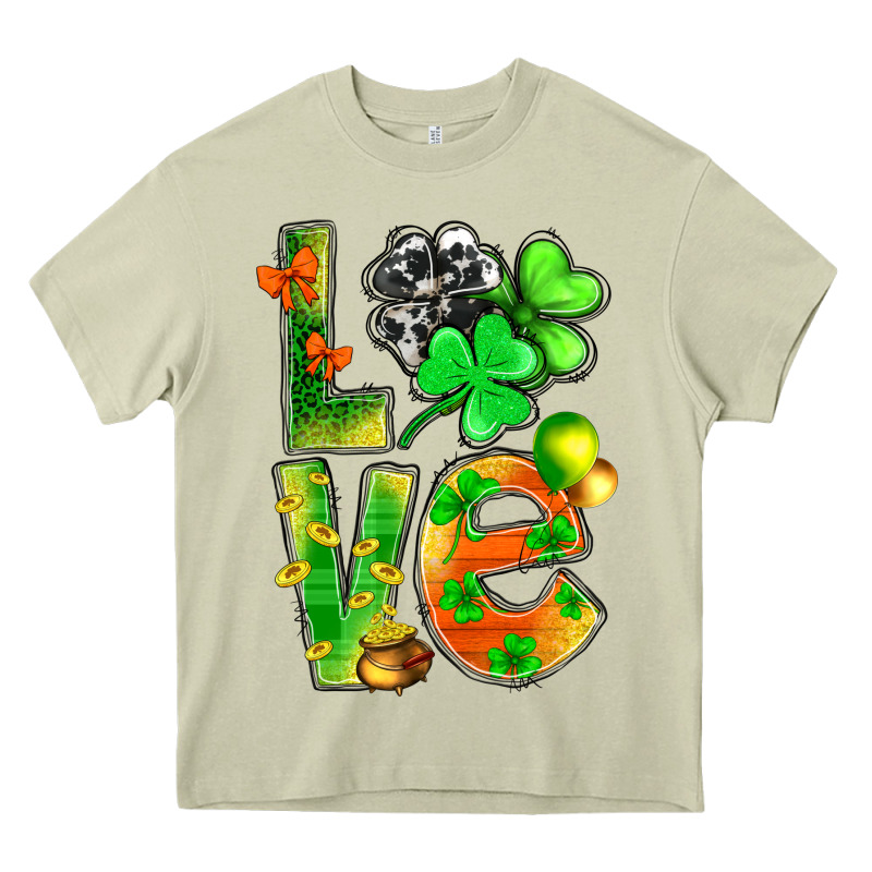 St.patrick Love With Clover Heavy Core Tee by NancyCooperArtShop | Teevron