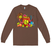 Chestnut Softball Coffee Mug Long Sleeve Tee - FaDigitalArtStudio