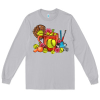 Moon Dust Softball Coffee Mug Long Sleeve Tee - FaDigitalArtStudio