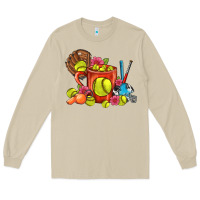 Mushroom Softball Coffee Mug Long Sleeve Tee - FaDigitalArtStudio