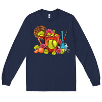 Navy Softball Coffee Mug Long Sleeve Tee - FaDigitalArtStudio