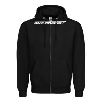 Black stark industries Zipper Hoodie - maiPhamDesign